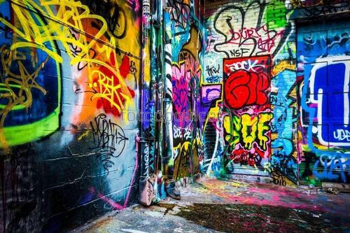 граффити, стены, яркое, слова, цифры