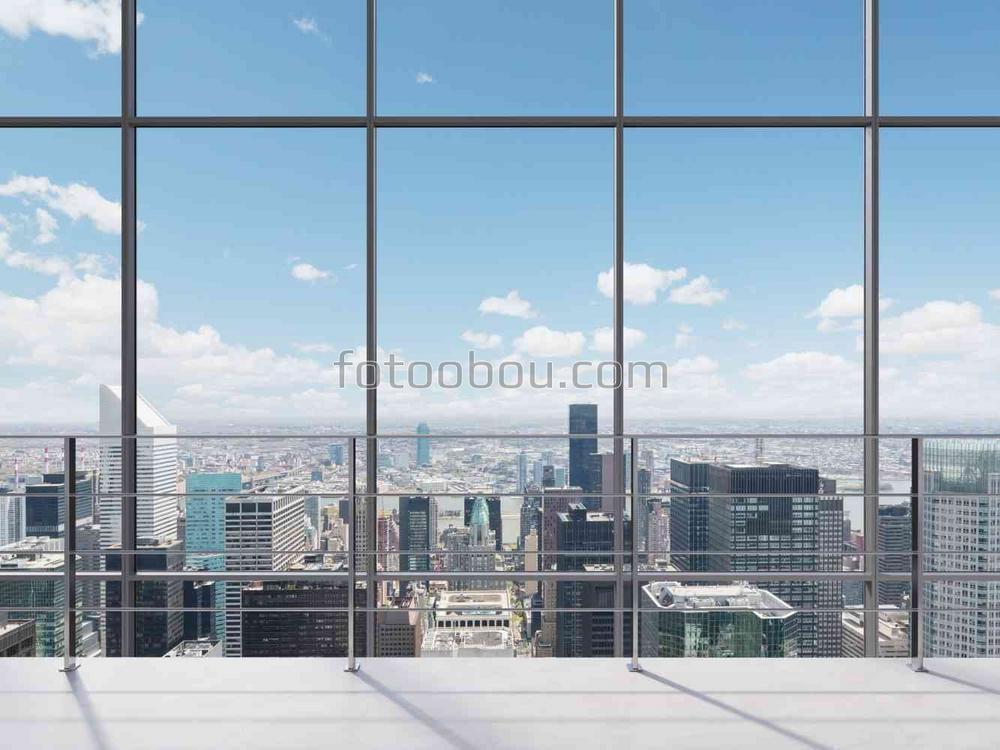Вид на город из окна
