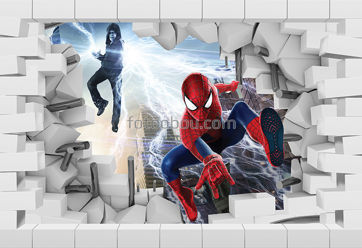 Фотообои Человек паук на стену, бесшовные, каталог, цены и фото, купить в Интернет-магазине