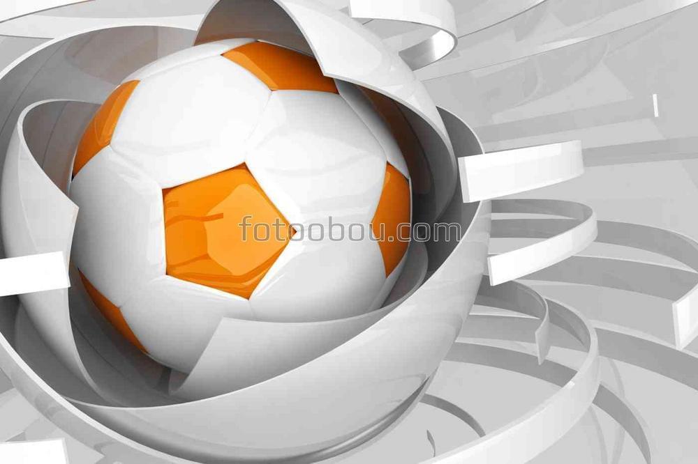 Футбольный мяч в абстракции