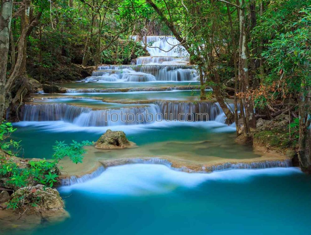 Водопад в Канчанабури, Таиланд