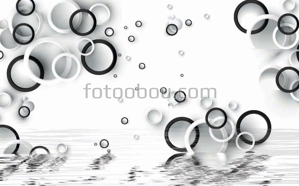 3Д Кольца в воде