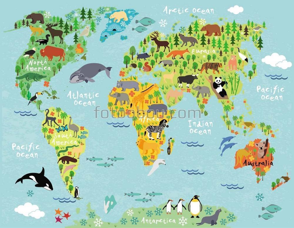 Карта животного мира