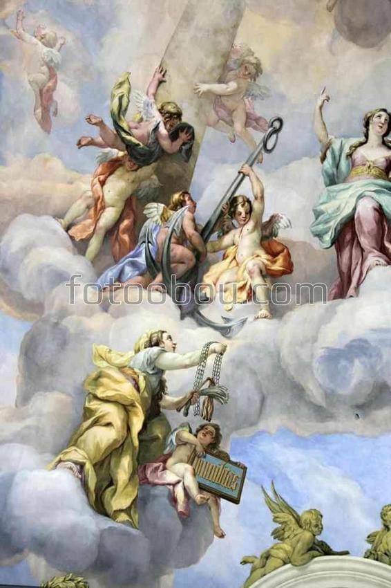 Красивая религиозная фреска