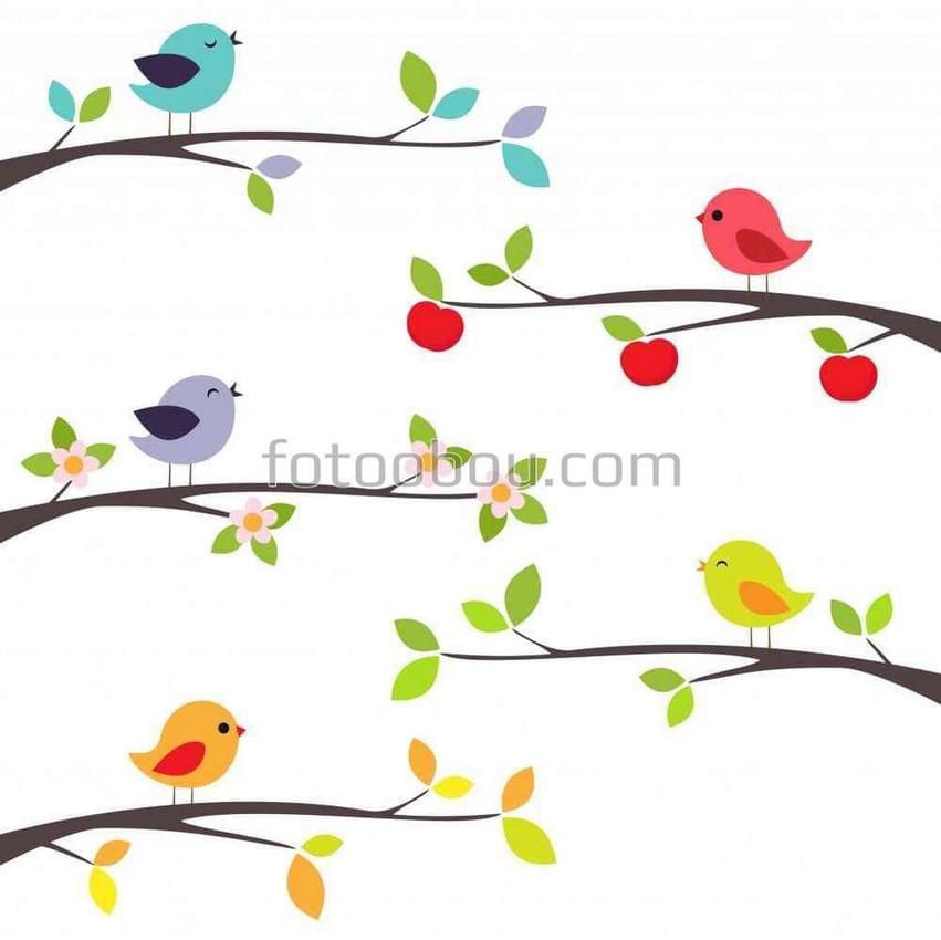 Птицы на ветвях