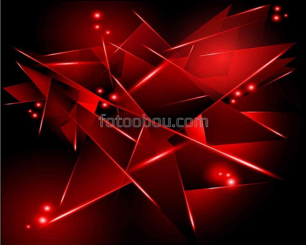Красная геометрическая звезда