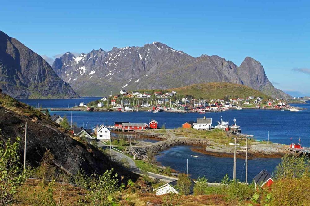 Горная деревня в Норвегии