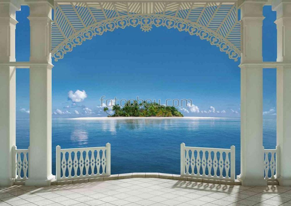 Вид на райский остров 