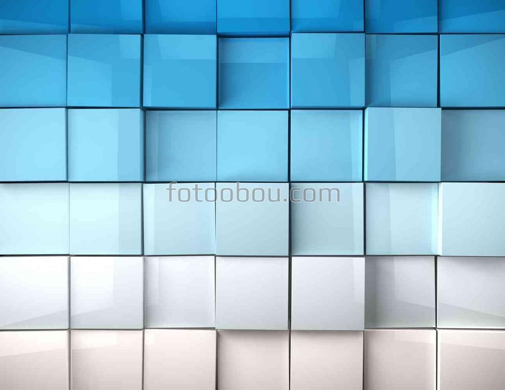 Голубые кубики