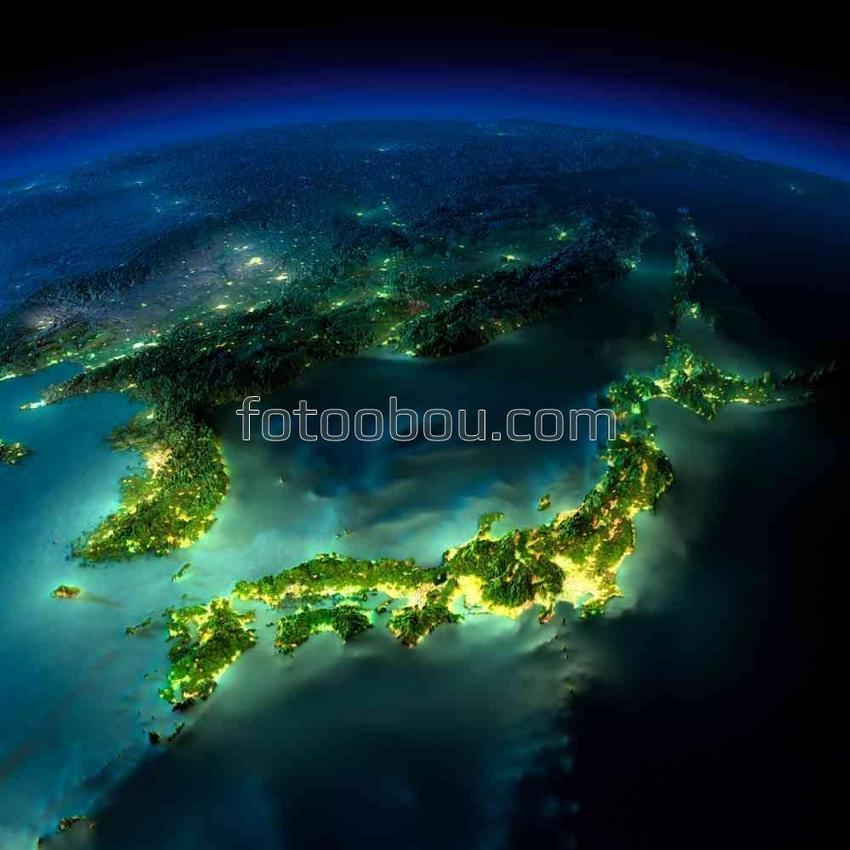 Взгляд на Японию с орбиты