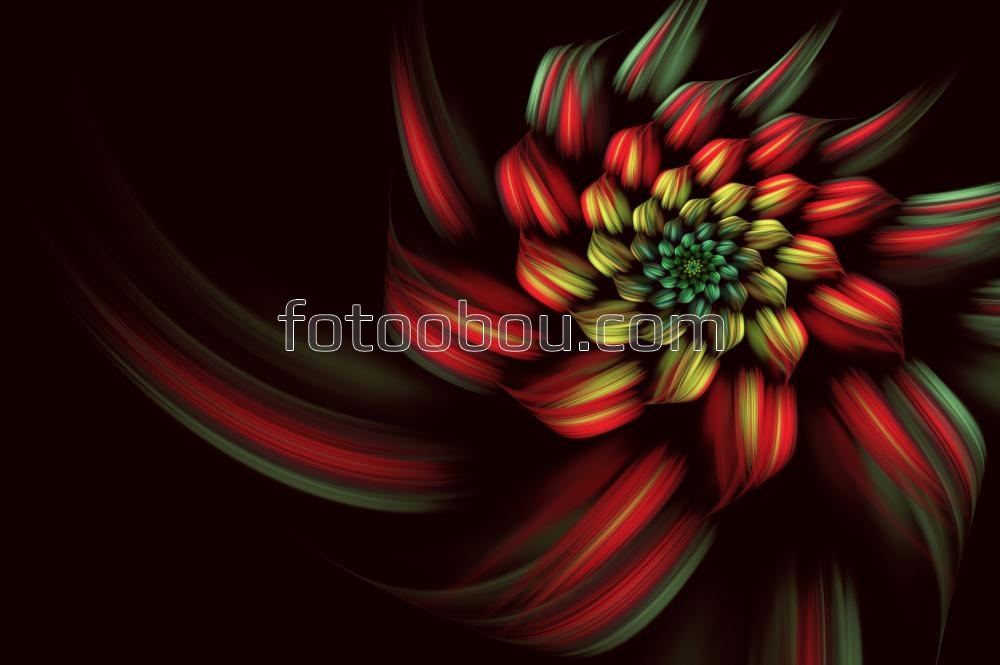 Огненный цветок 3Д