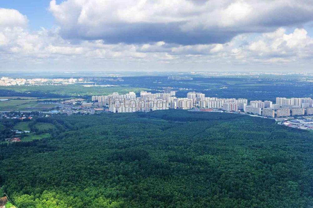 Вид города с высоты