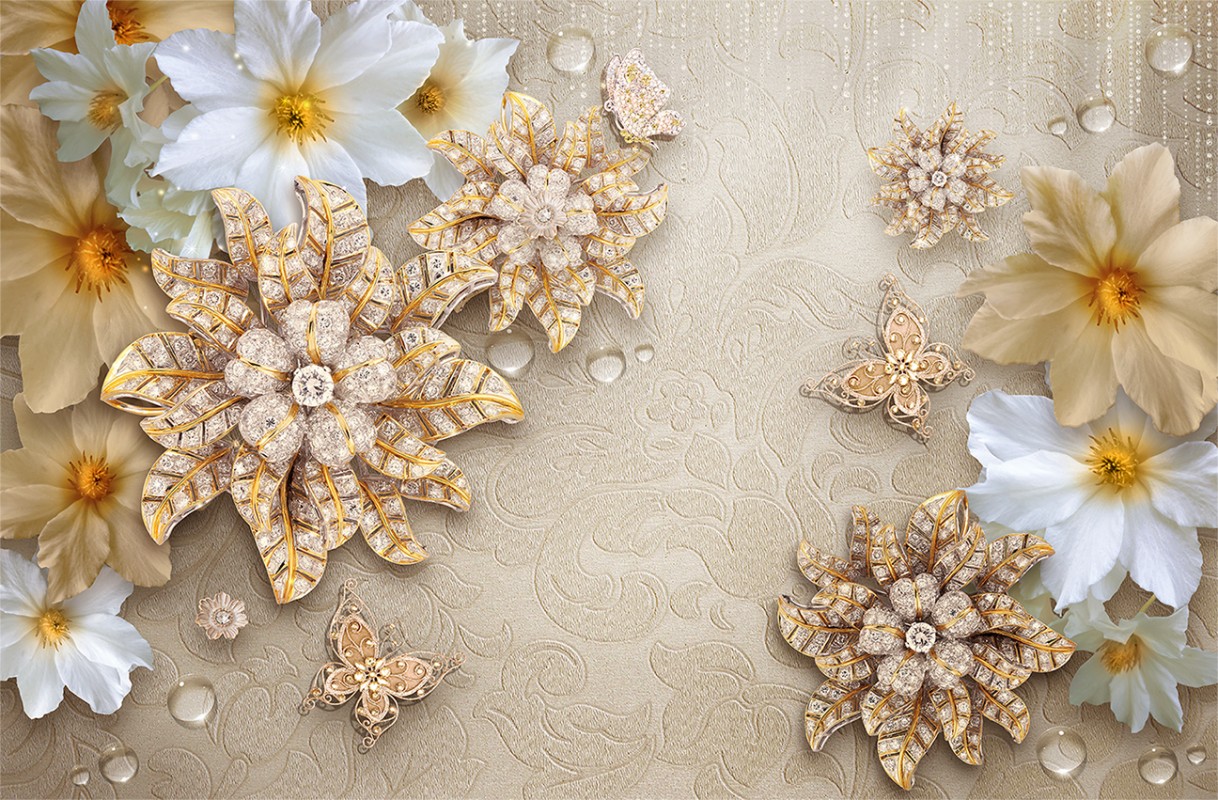 Цветы и бриллианты