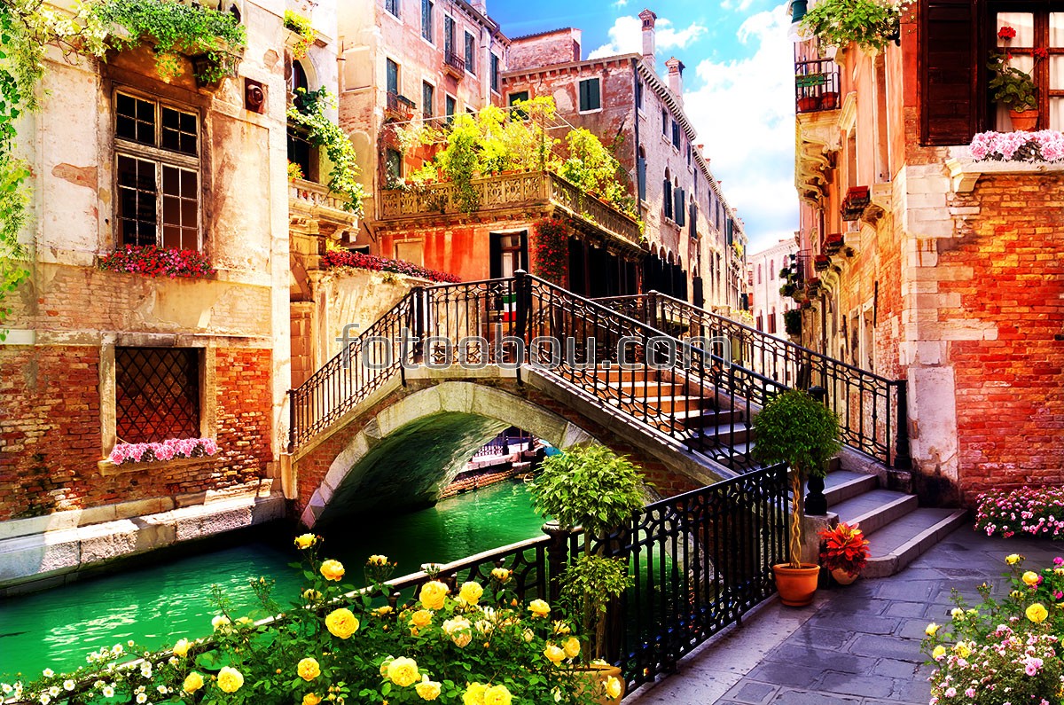 Венецианский дворик с мостиком