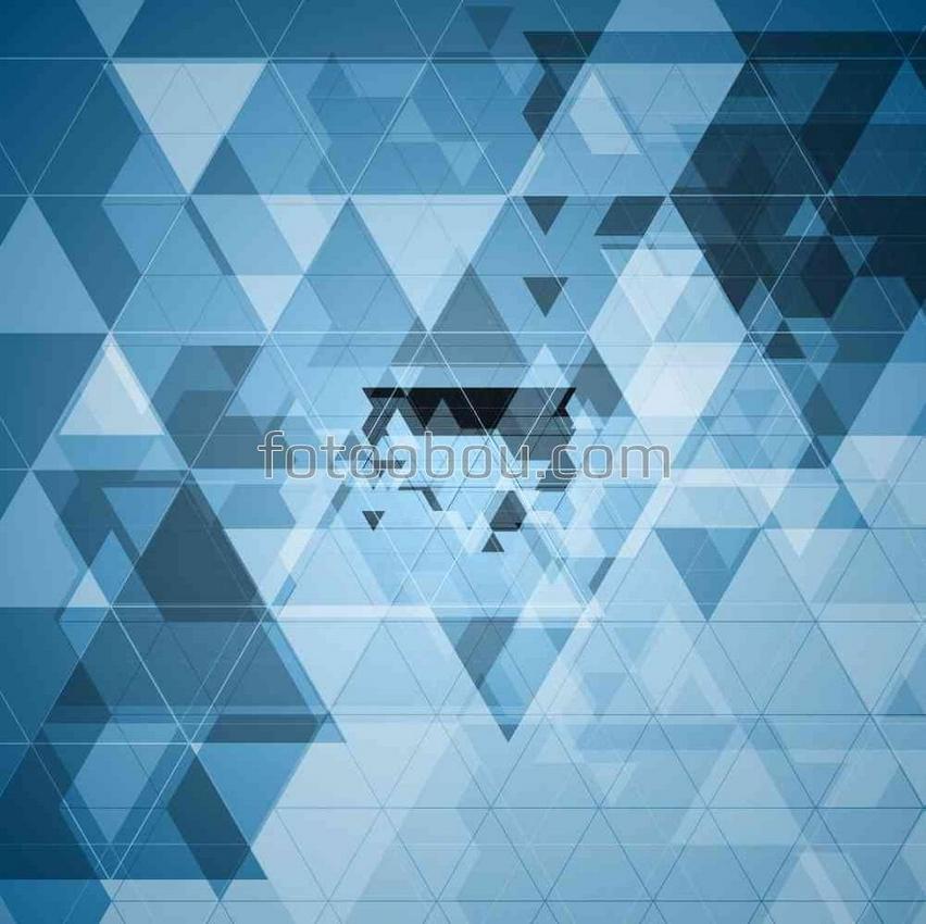 Голубые треугольнички