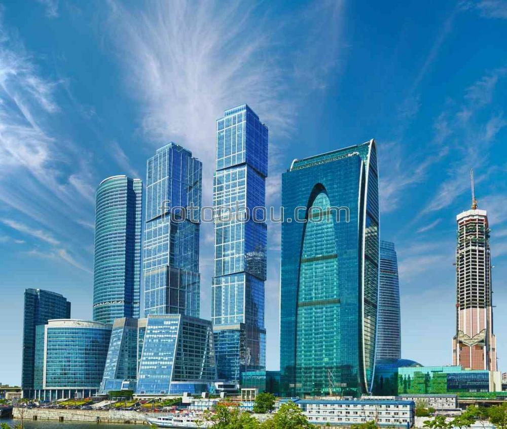 Бизнес-центр с небоскребами в Москве