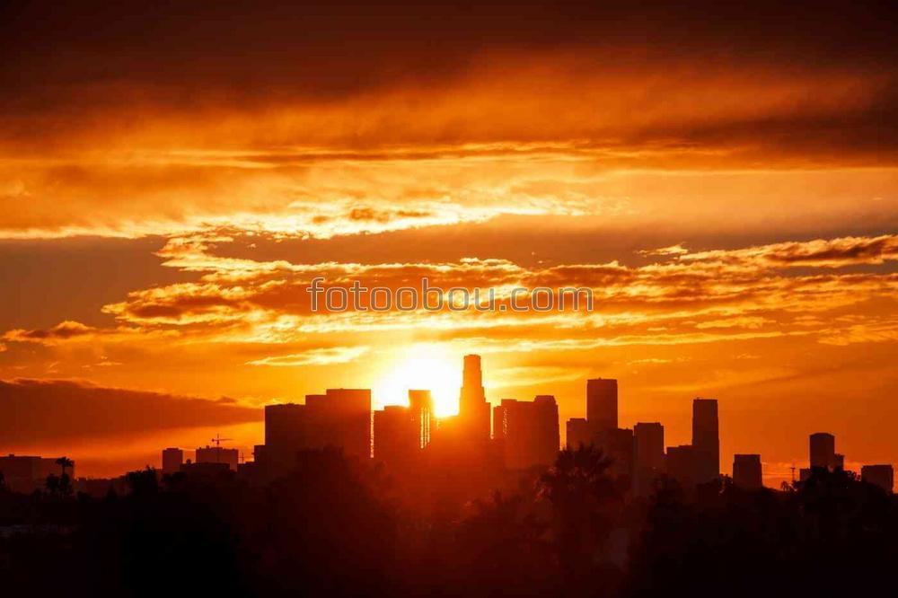 Восход солнца Лос-Анджелесе
