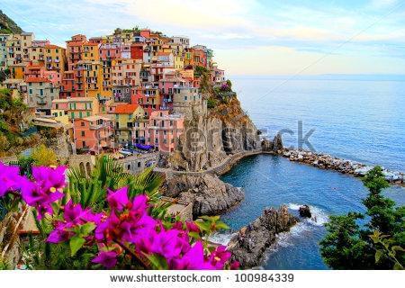 Деревня на побережье Италии