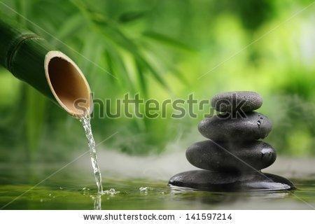 Бамбук с фонтаном