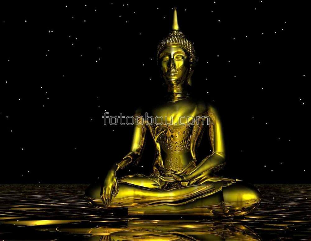 Золотая статуэтка Будды