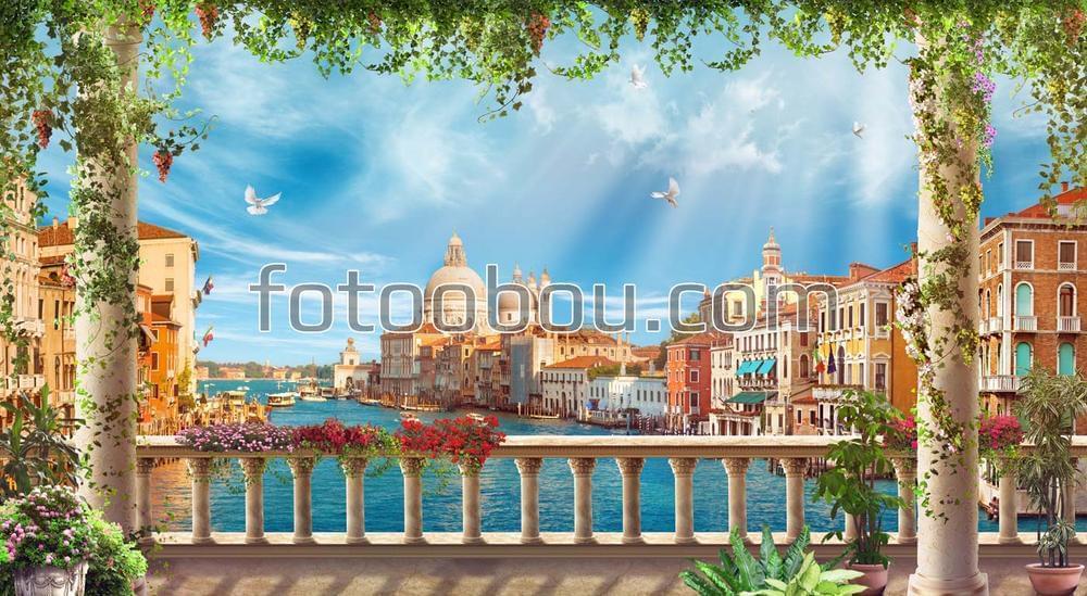 Вид на Венецию с балкона