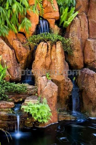 водопад, вода, природа, струи