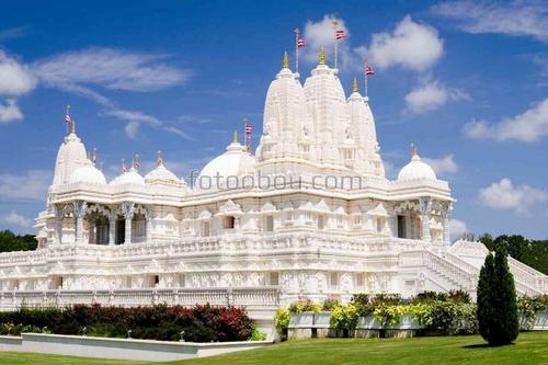 природа, храм, восток, сад, парк, аллея, небо, облака