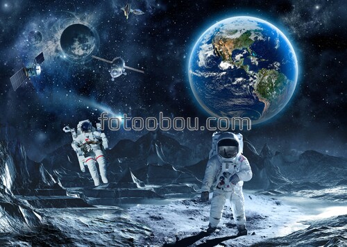 Космос и космонавты, космос, космонавт, космонавты, орбиты, планеты, галактика 