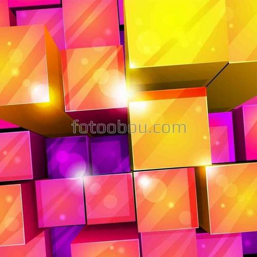 абстракция, кубики