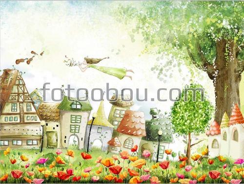 для детей, рисунок, сказка, маки, цветы