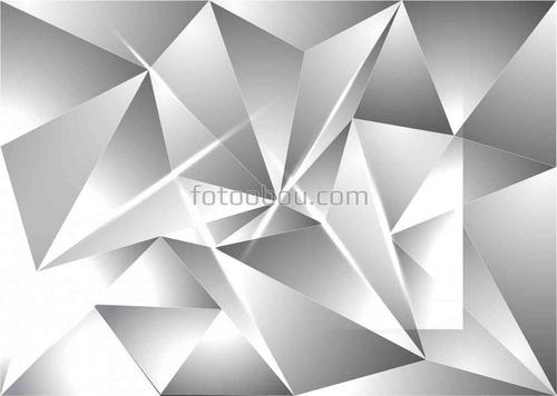 Абстракция, светлые, 3D, серые, геометрия