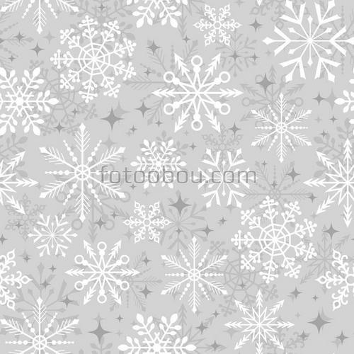 абстракция, зима, снежинки