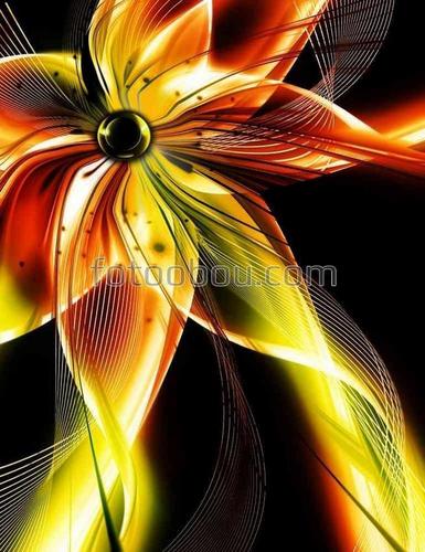 цветы, абстракция, природа