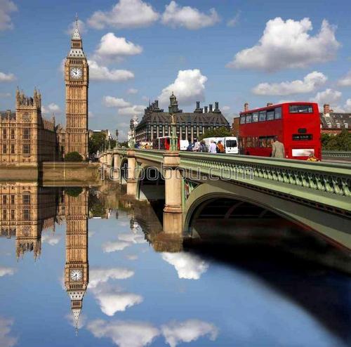 архитектура, абстракция, река, автобус, лондон