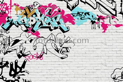 граффити на стене, граффити, 3д граффити