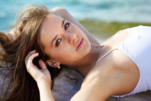 люди, девушки, пляж, лето