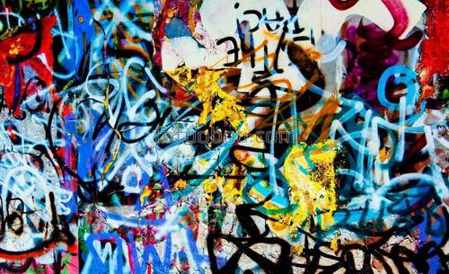 граффити, фон, рисунок, искусство