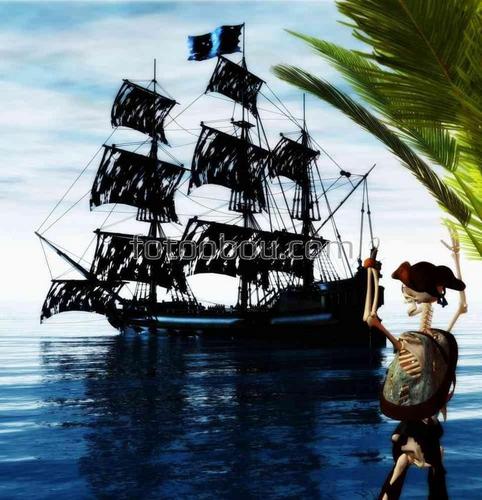 пираты, черная жемчужина, море, природа