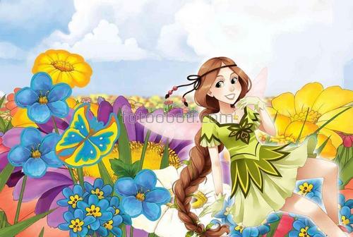 мультфильм, для детей, девушка, люди, фея