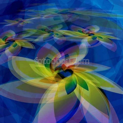 абстракция, цветы, лепестки