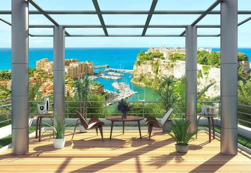 Терраса, балкон, веранда, вид на море, море, океан, горы