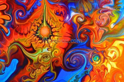 граффити, орнамент, цвета, искусство, живопись