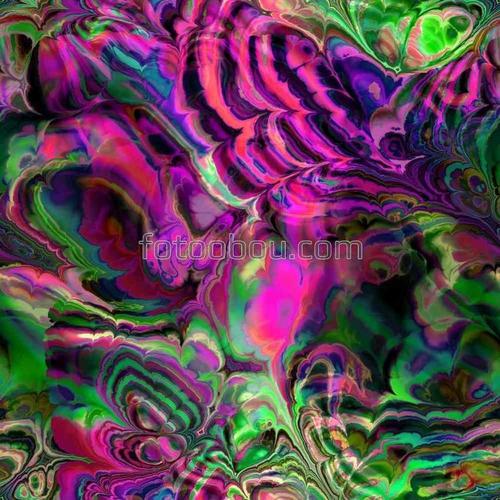 абстракция, разводы, волны