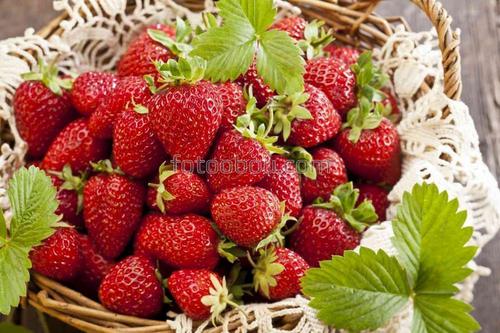 природа, корзина, клубника, натюрморт, ягода, фрукты 