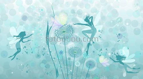 Феи, голубые, 3д, для подростков