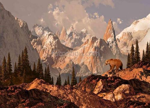 природа, горы, скалы, лес