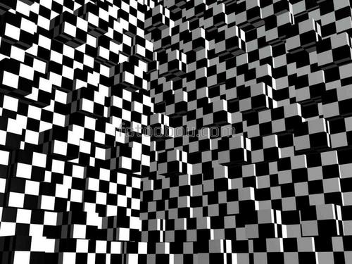 абстракция, 3д, квадраты, белые