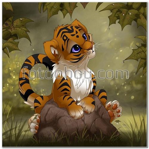 для детей, тигренок, детские, для мальчика, для девочки, мультфильм