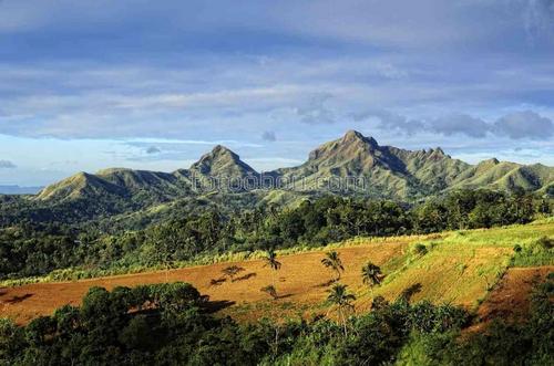 природа, горы, восток, ферма, поля, лес