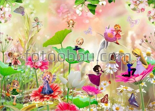 для детей, феи, сказка, цветы, фея
